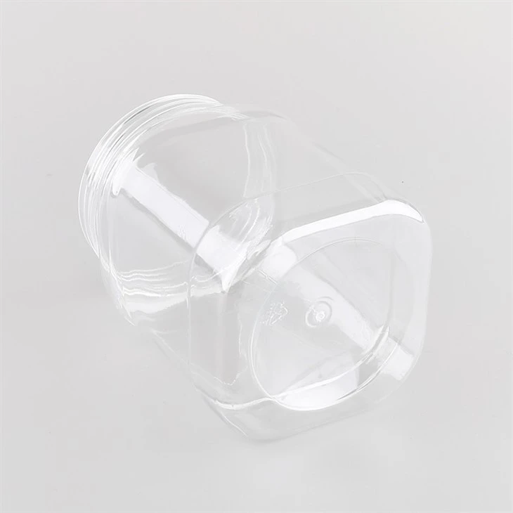 28oz Plastic Square Jars With White Lids wholesale