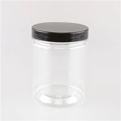 500ml প্লাস্টিকের কালো জার